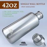 Stainless Steel 42oz Water Bottle with Cup Set