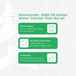 50 Gallon Portable Rainwater Catcher Tank