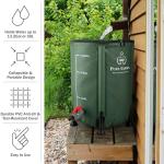 Collapsible 13.2-Gallon Rain Barrel for Water Storage