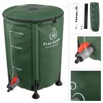 Collapsible 13.2-Gallon Rain Barrel for Water Storage