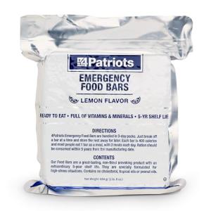 4Patriots Emergency Food Bars - 5-Year Survival Ration