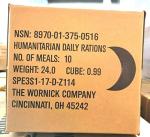 Wornick Co. MRE: 10 Pack/20