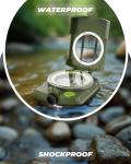 Sportneer Waterproof Military Lensatic Compass with Bag