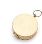 Compact Gold Metal Pocket Compass for Outdoor Adventures