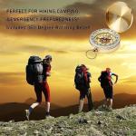 Compact Gold Metal Pocket Compass for Outdoor Adventures