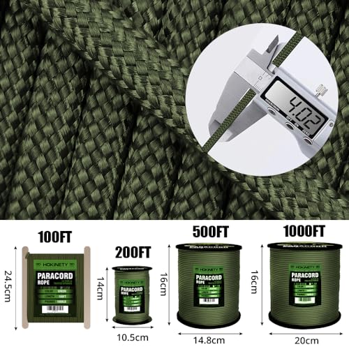 1000Ib Paracord Rope - 100ft to 1000ft