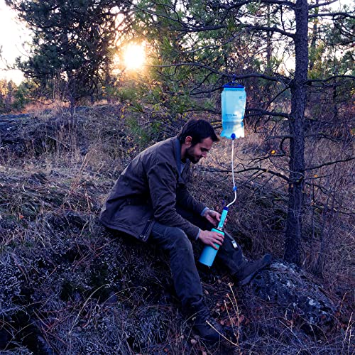 SimPure Gravity Water Filter with 3L Bag, Tree Strap