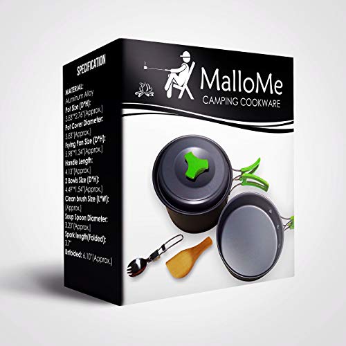 MalloMe Camping Cookware Set - Ultimate Prepper Kit
