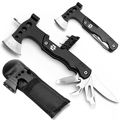 10-in-1 Stainless Steel Camping Multitool Axe