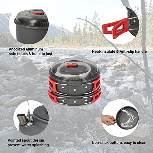 Lightweight Camping Cookware Set for Hiking Trip