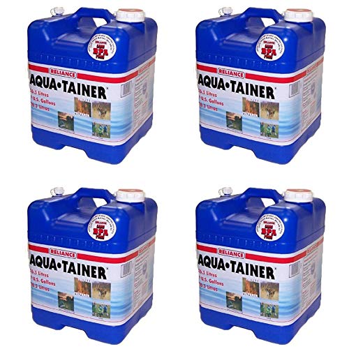 Reliance Aqua Tainer: 7 Gal Water Container (4 Pack)