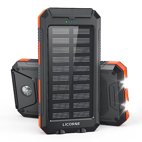 30.000mAh Solar Power Bank for Phones and Devices (orange)