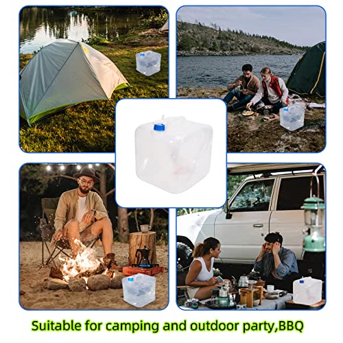 Foldable Water Jugs: 5.3 Gallon, Pack of 2