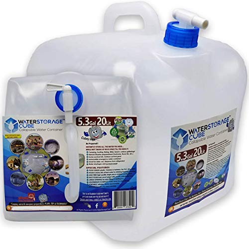 BPA-Free Collapsible Water Container for Camping, Emergency