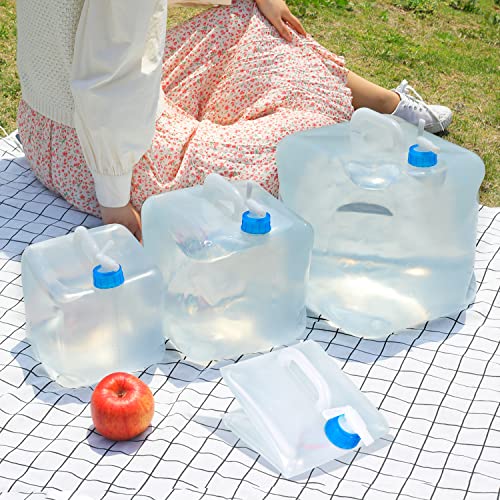Foldable Water Jugs: 5.3 Gallon, Pack of 2