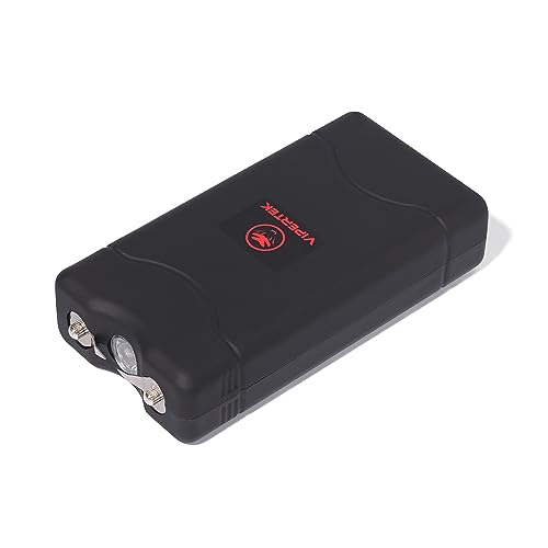 VIPERTEK VTS-880 Mini Stun Gun + LED Flashlight, Black