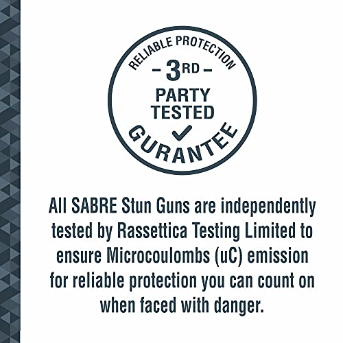 SABRE Stun Gun with Flashlight and Anti-Grab Technology