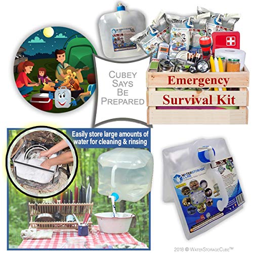 BPA-Free Collapsible Water Container for Camping, Emergency