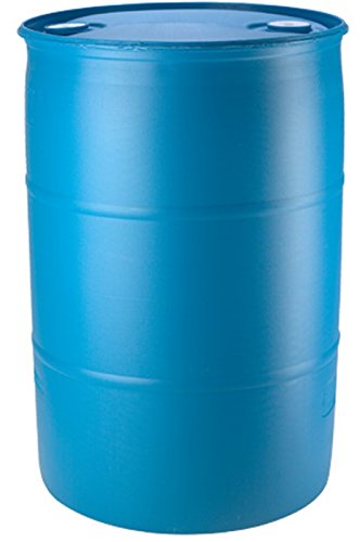 55 Gallon Blue Water Barrel | Solid Mold | 2" Bung Holes | BPA Free