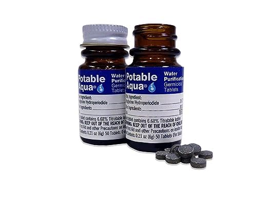 Potable Aqua Water Purification Tablets - Travel Size