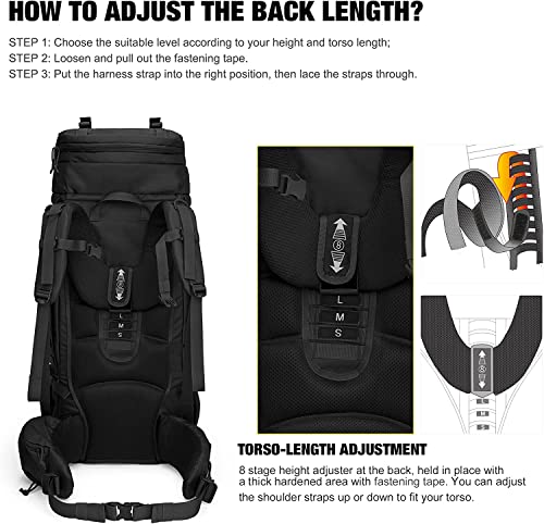 Mardingtop 75L Molle Internal Frame Backpack - Prepper Supplies