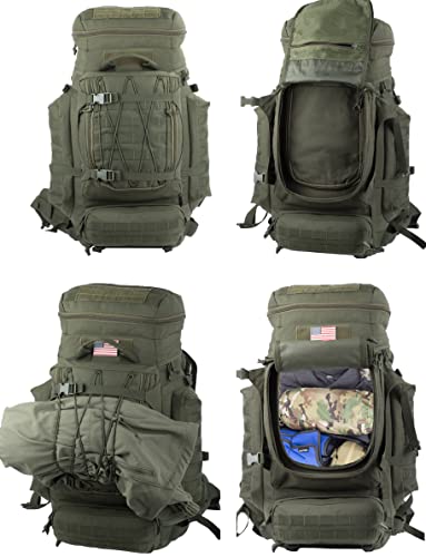 70L Tactical MOLLE Rucksack for Hiking & Hunting