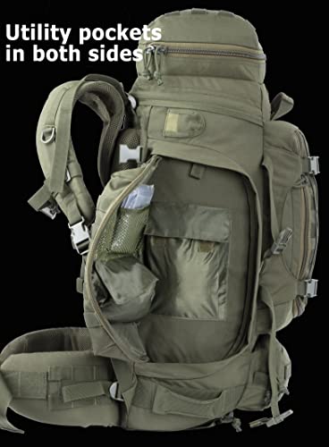 70L Tactical MOLLE Rucksack for Hiking & Hunting