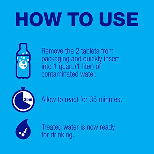 Potable Aqua Water Purification Tablets - Travel Size