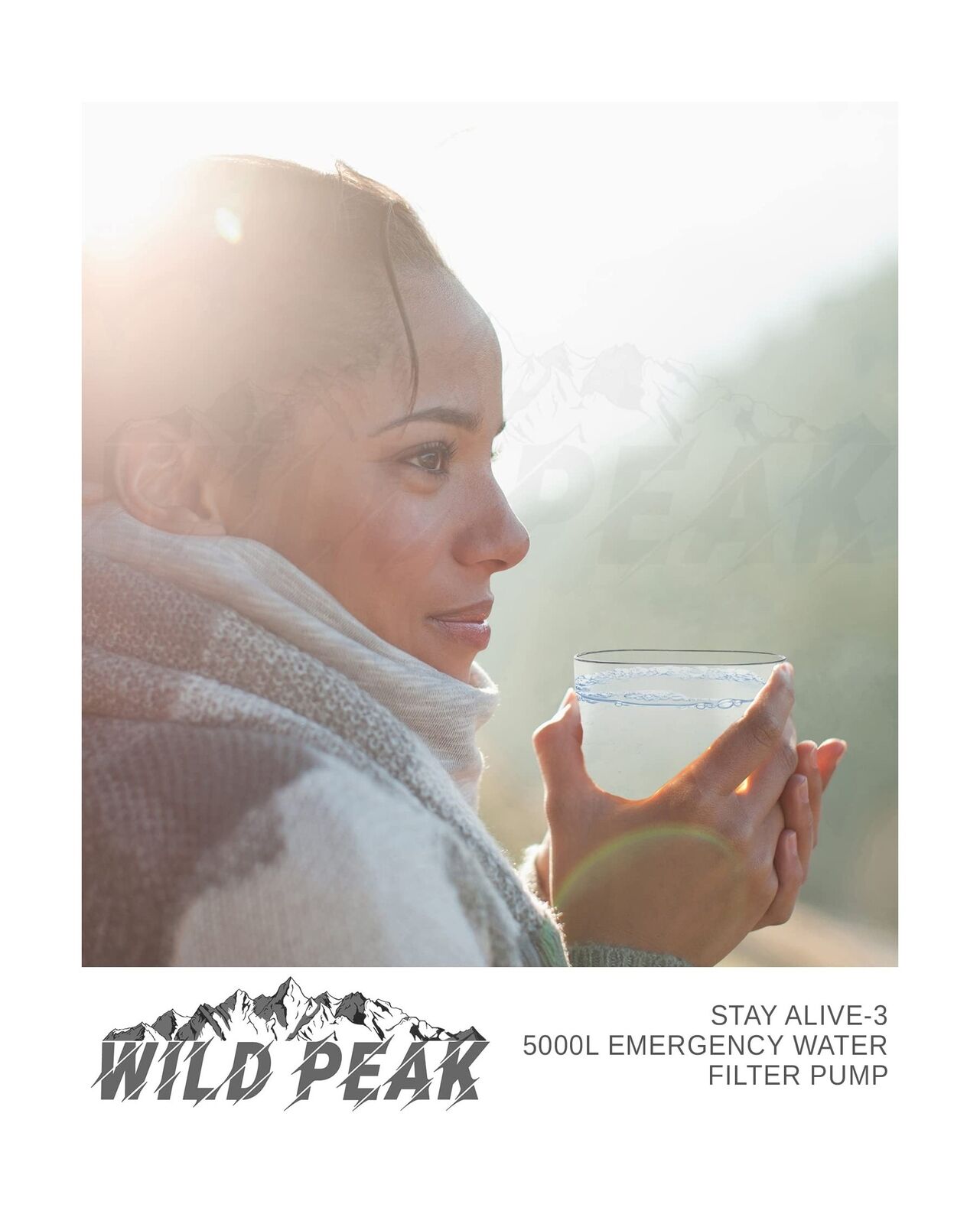 Wild Peak Outdoor Tactical Water Filter Pump