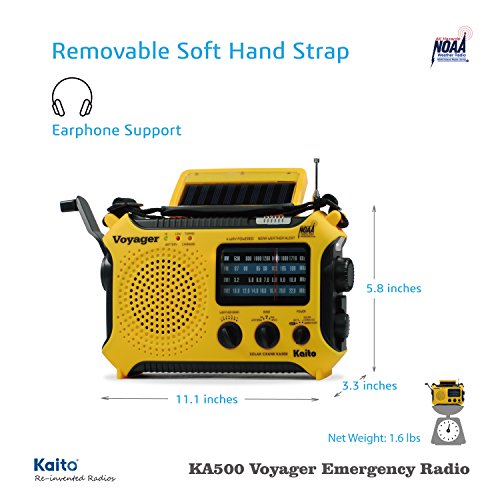 5-in-1 Emergency Solar Radio with Charger