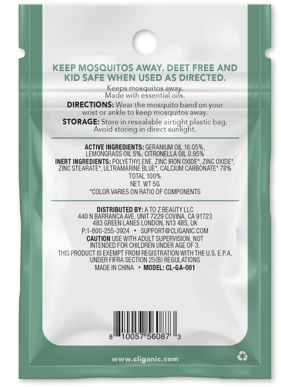 10-Pack Natural Mosquito Repellent Bracelets