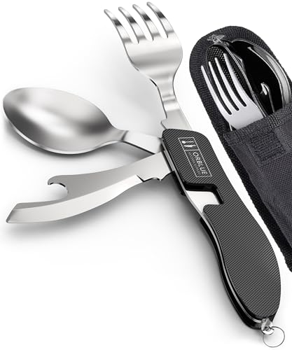 Orblue 4-in-1 Camping Utensils - 2 Pack