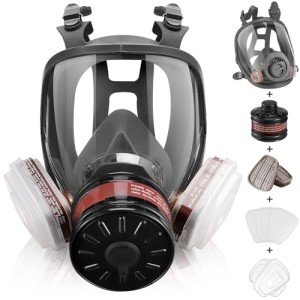 Full Face Gas Mask with Activated Carbon Filter