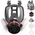 Full Face Gas Mask with Activated Carbon Filter