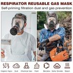 Full Face Gas Mask with Activated Carbon Filter