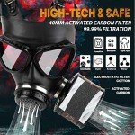 Tactical Gas Mask with 40mm Carbon Filter