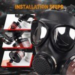 Tactical Gas Mask with 40mm Carbon Filter