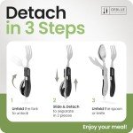 Orblue 4-in-1 Camping Utensils - 2 Pack