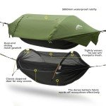 Versatile Camping Hammock with Mosquito Net and Rainfly