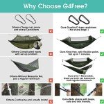 G4Free Lightweight 2-Person Camping Hammock with Mosquito Net