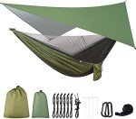 FIRINER Camping Hammock with Rainfly and Mosquito Net