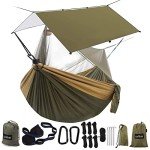 Sunyear Portable Camping Hammock with Rain Fly