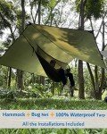 Sunyear Portable Camping Hammock with Rain Fly