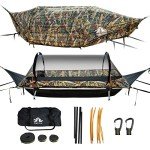 Lightweight Hammock Tent with Mosquito Net & Rainfly