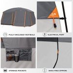 10-Person Multi-Room Cabin Tent with Rainfly