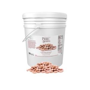 Organic Pinto Beans in 6-Gallon Bucket, 40LB