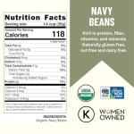 Organic Navy Beans in 6G Bucket (40 lbs)