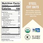 Organic Steel Cut Oats - 42 lbs Bucket