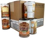 Keystone Meats Heat and Serve Canned Pork, 24-Pack