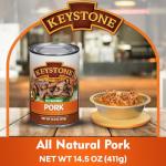Keystone Meats Heat and Serve Canned Pork, 24-Pack